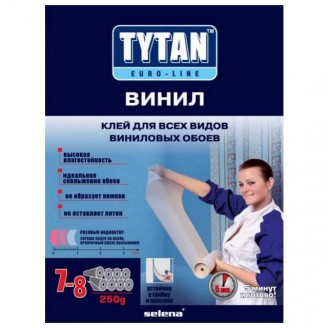 Клей для виниловых обоев Винил Euro-Line 250г, Tytan