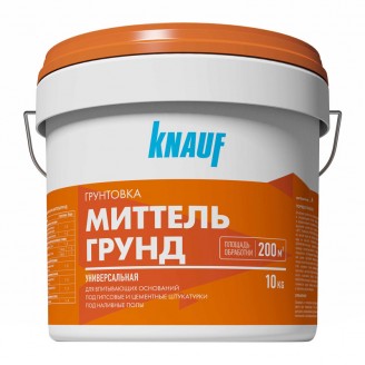 Грунт Миттельгрунт для гидроскопичных поверхностей 10кг, Knauf