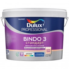 Краска для стен и потолков BINDO 3 глубокоматовая база BW 1л, Dulux