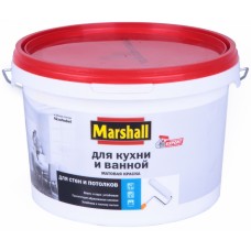 Краска для кухни и ванной BW белый 0,9л, Marshall