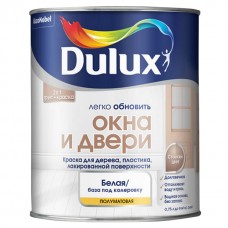 Краска окна и двери полуматовая база BW 0,75кг, Dulux