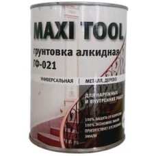 Грунтовка ГФ-021 красно-коричневая Maxi Tool 0,9кг