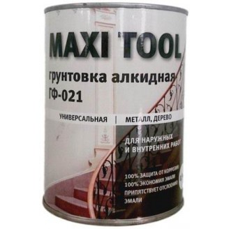 Грунтовка ГФ-021 красно-коричневая Maxi Tool 0,9кг