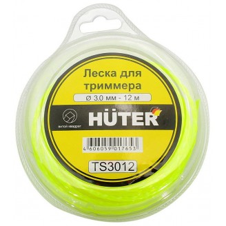 Леска для триммера TS3012 3,0мм, 12м,  витой квадрат, Huter