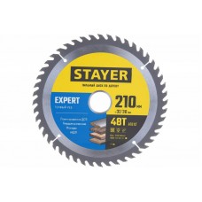 Диск пильный Super line 210x30мм 48Т, по дереву, точный рез, STAYER