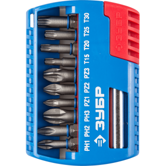 Набор бит 26051-H11 с магнитным адаптером 11 предметов, ЗУБР Эксперт