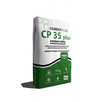 Клей для плитки и керамогранита СР 35 plus, 25кг, Церезит 