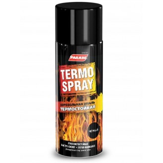 Эмаль аэрозольная Termo Spray черный, PARADE 