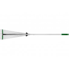 Грабли веерные РВ-15, 1180мм, алюминиевый черенок, регулируемые, РОСТОК
