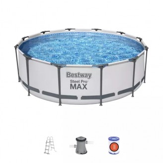 Бассейн каркасный Steel Pro Max 366х100см, 9150л, с ф.-насосом и лестницей, Bestway