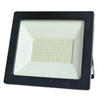 Прожектор светодиодный LE LED FL1 100W BLACK (1/10) IP65 холодный белый, LEEK