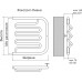 Полотенцесушитель Фокстрот-Лиана AISI 500х500х32мм, TERMINUS