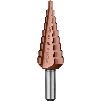 Сверло ступенчатое Кобальт 4-20мм, 9 ступеней, ЗУБР Профессионал
