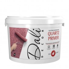 Грунтовка адгезионная Quartz Primer 6кг, белый, Dali-Decor 