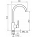 Смеситель для кухни РМС SL133-017F глянцевый с высоким изливом