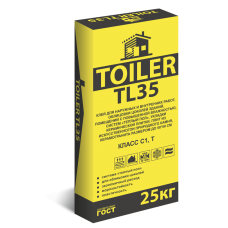 Клей TL 35 для наружных и внутренних работ 25кг, TOILER