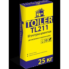 Штукатурка цементная TL 211 25кг, TOILER