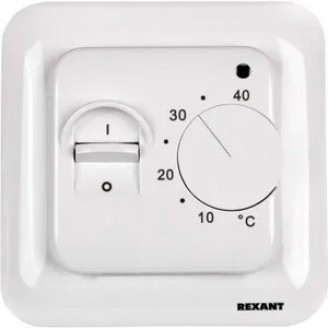 Термостат механический R70XT (OTN-1991; RTC 70.26; MST-1; MT-26; MTT-2; M5.713) 16А 3.6кВт для теплых полов датчик пола бел. Rexant