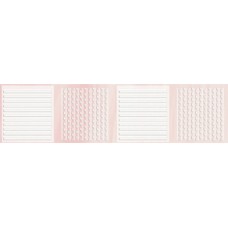 Керамическая плитка Агата Бордюр C 250х35х7мм розовый, серия Люкс, La Favola