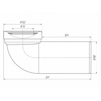 Труба фановая 110х90° (W9220), АНИ пласт